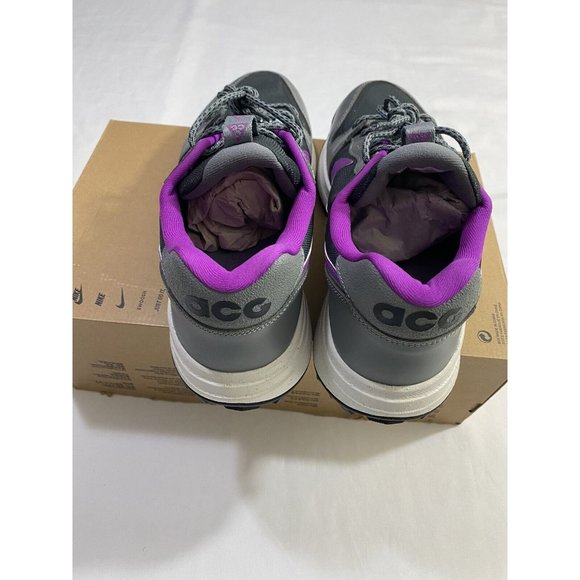 New Mens Size 12 Grey Purple Nike ACG Lowcate Running Shoes DX2256 002